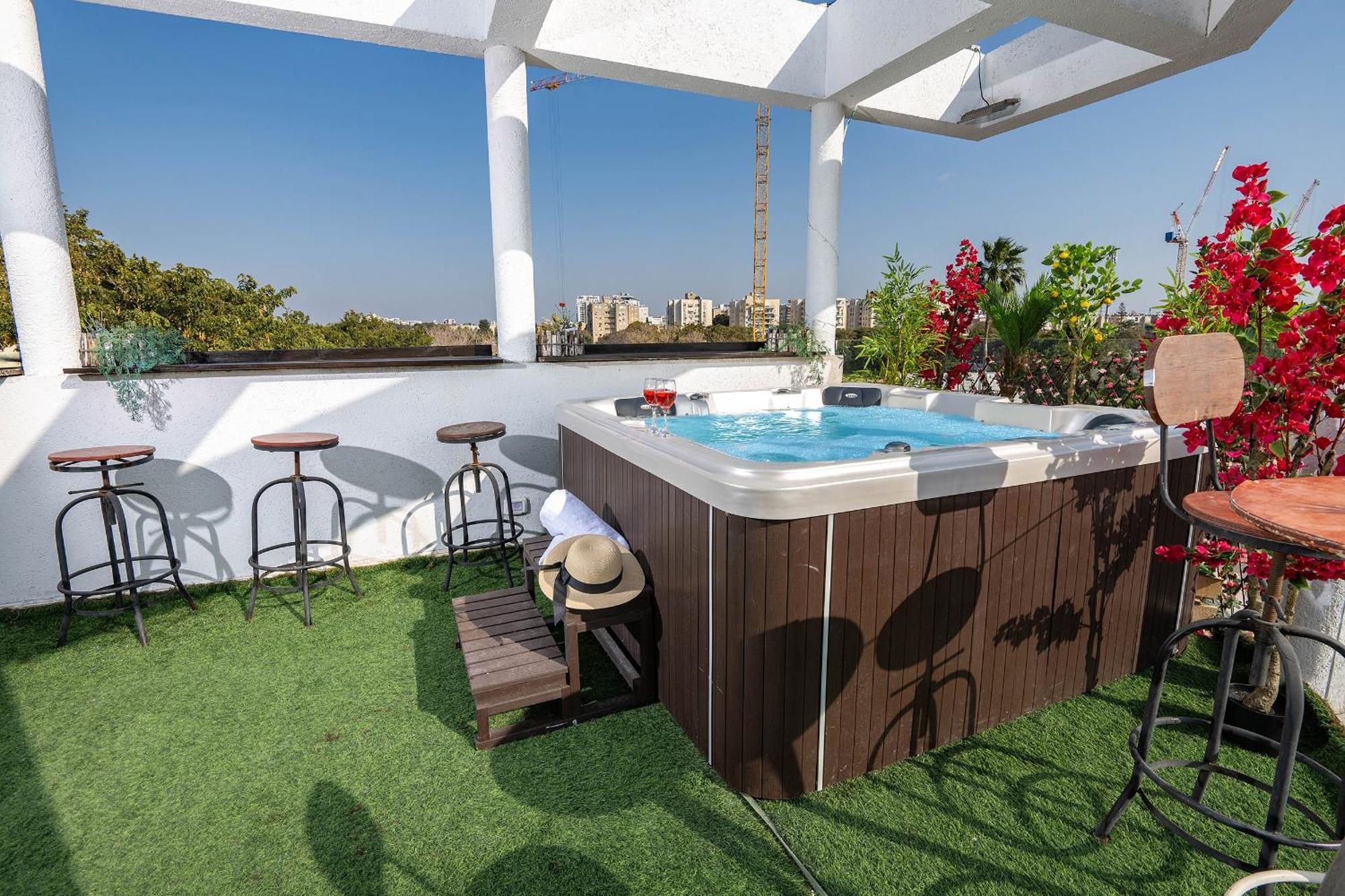 Luxurious Penthouse In Tel Aviv With Pool公寓 外观 照片