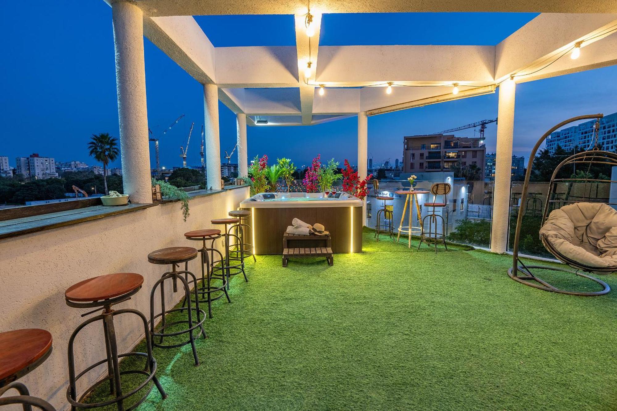 Luxurious Penthouse In Tel Aviv With Pool公寓 客房 照片