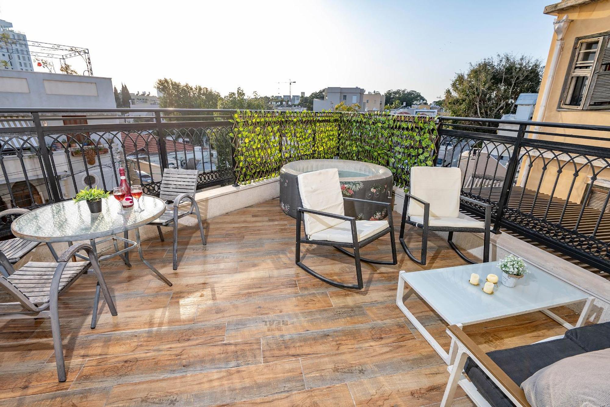 Luxurious Penthouse In Tel Aviv With Pool公寓 客房 照片